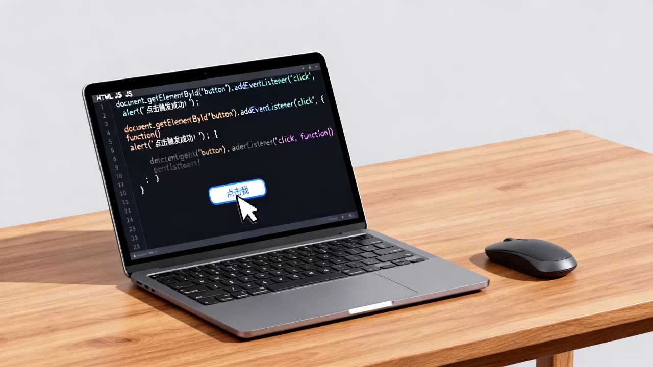 HTML点击触发JS怎么实现？js点击事件监听方法
