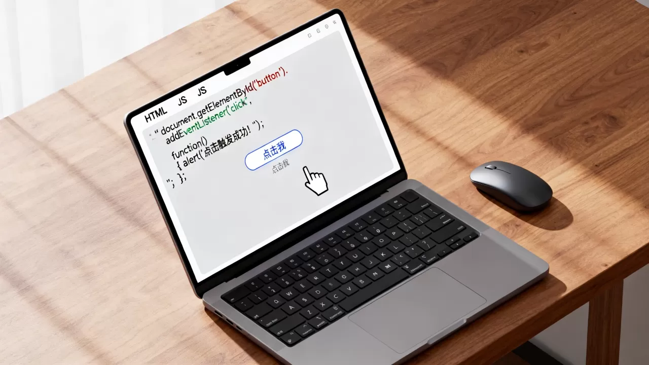 HTML点击触发JS怎么实现？js点击事件监听方法