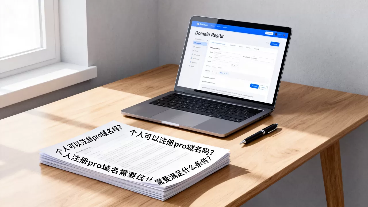 个人可以注册pro域名吗，个人注册pro域名需要满足什么条件
