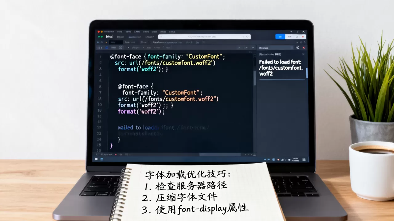 html加载服务器字体失败怎么办？前端字体加载优化技巧