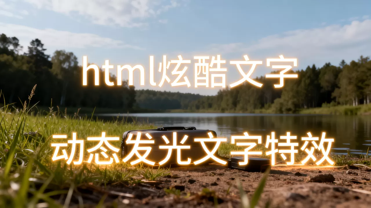 html炫酷文字怎么做？如何制作动态发光文字特效