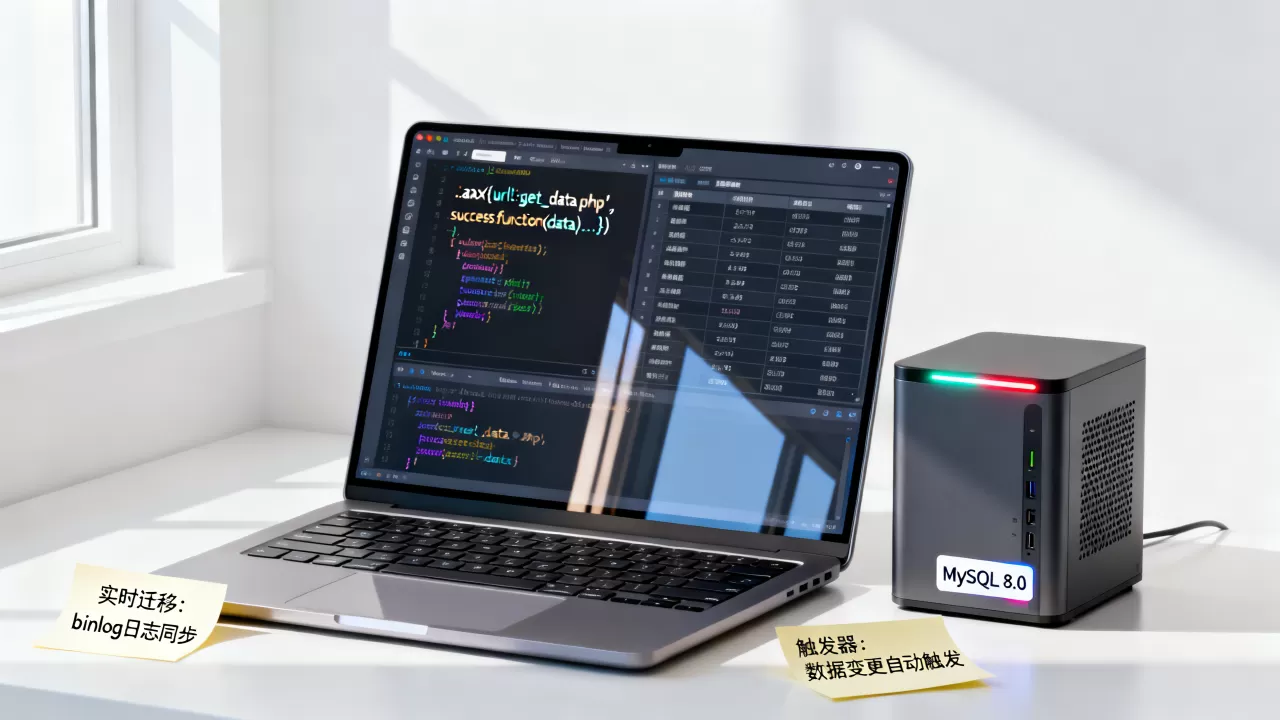 ajax和mysql实时读取数据库怎么做？mysql实时迁移和同步