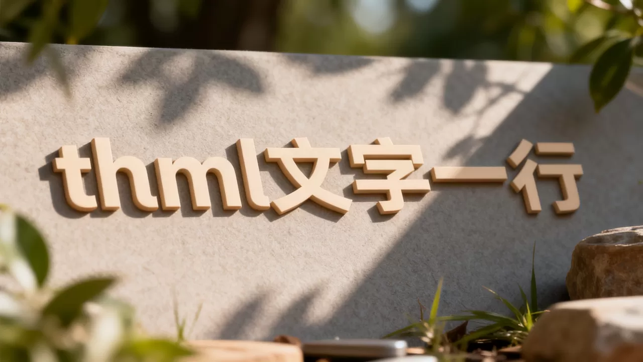 html文字一行
