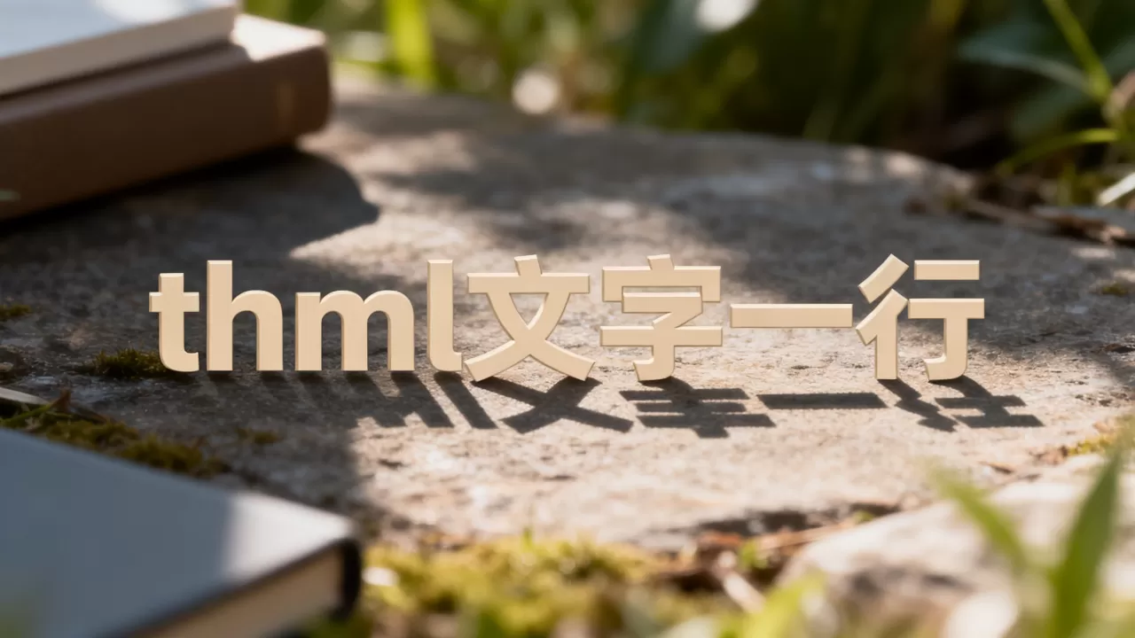 html文字一行