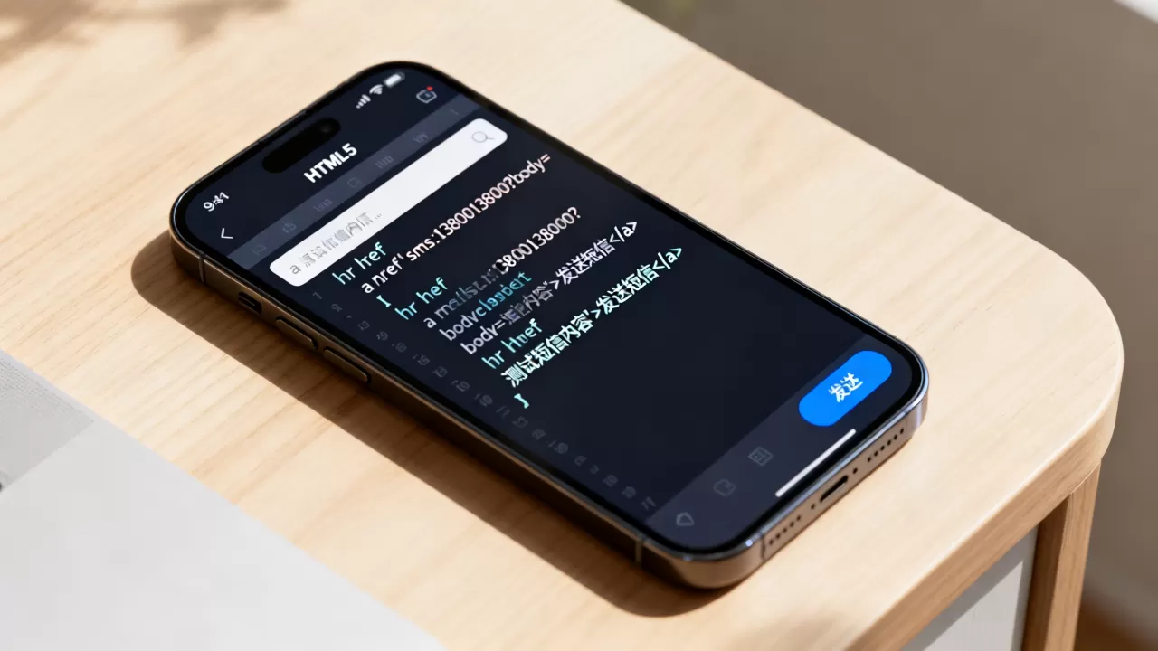 HTML5如何发送短信内容？手机端网页自动发短信代码