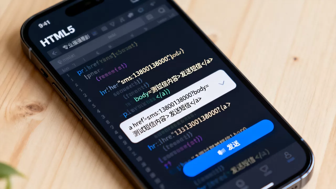 HTML5如何发送短信内容？手机端网页自动发短信代码