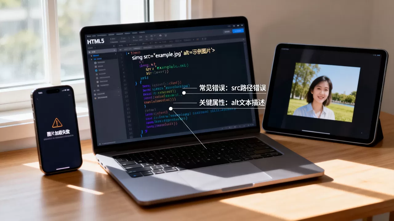 HTML5图片插入失败怎么办？html5 img标签用法