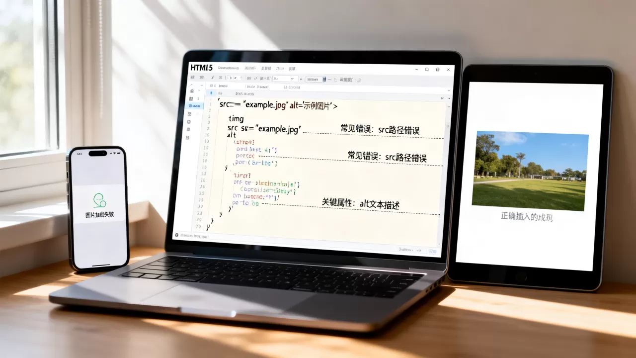 HTML5图片插入失败怎么办？html5 img标签用法