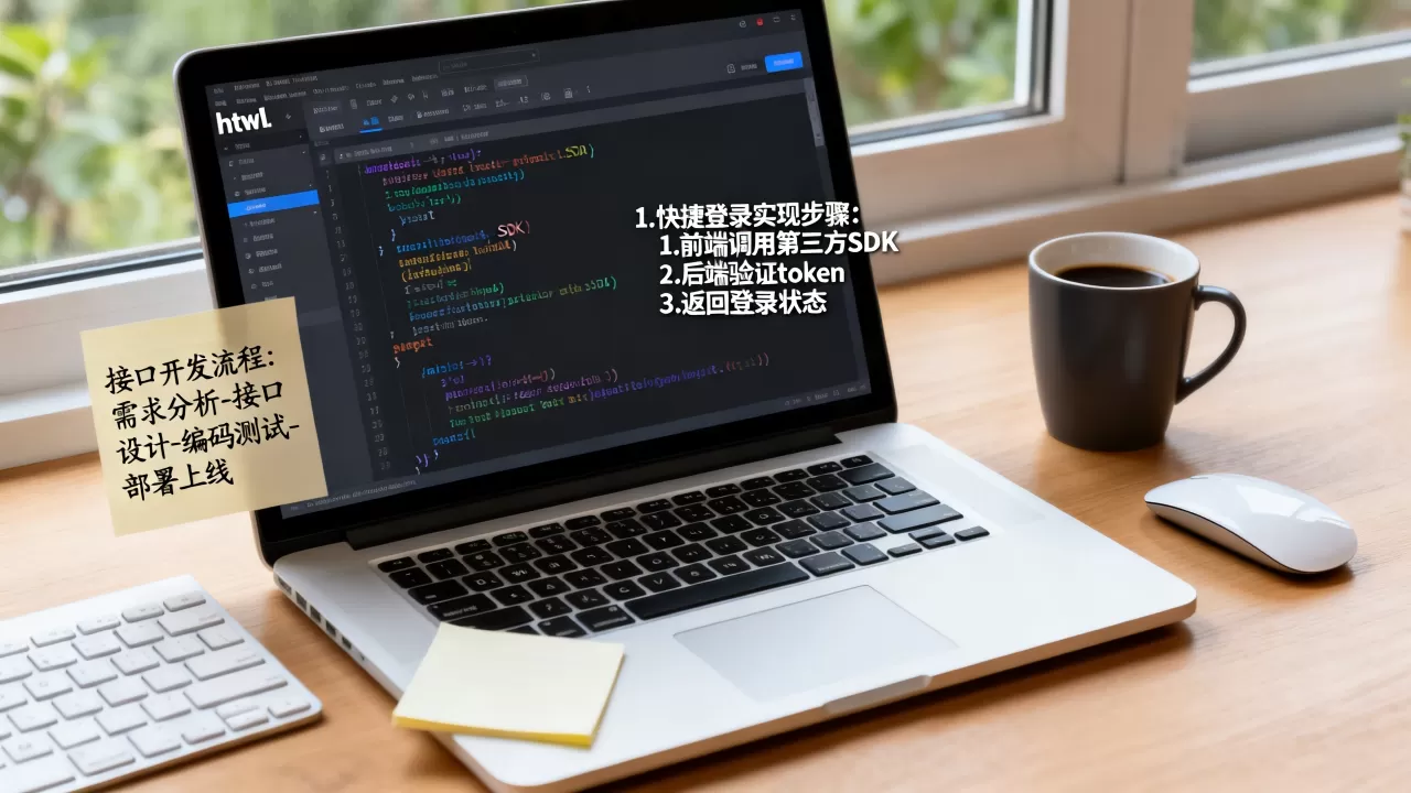 html网站如何实现快捷登录？html登录接口开发流程