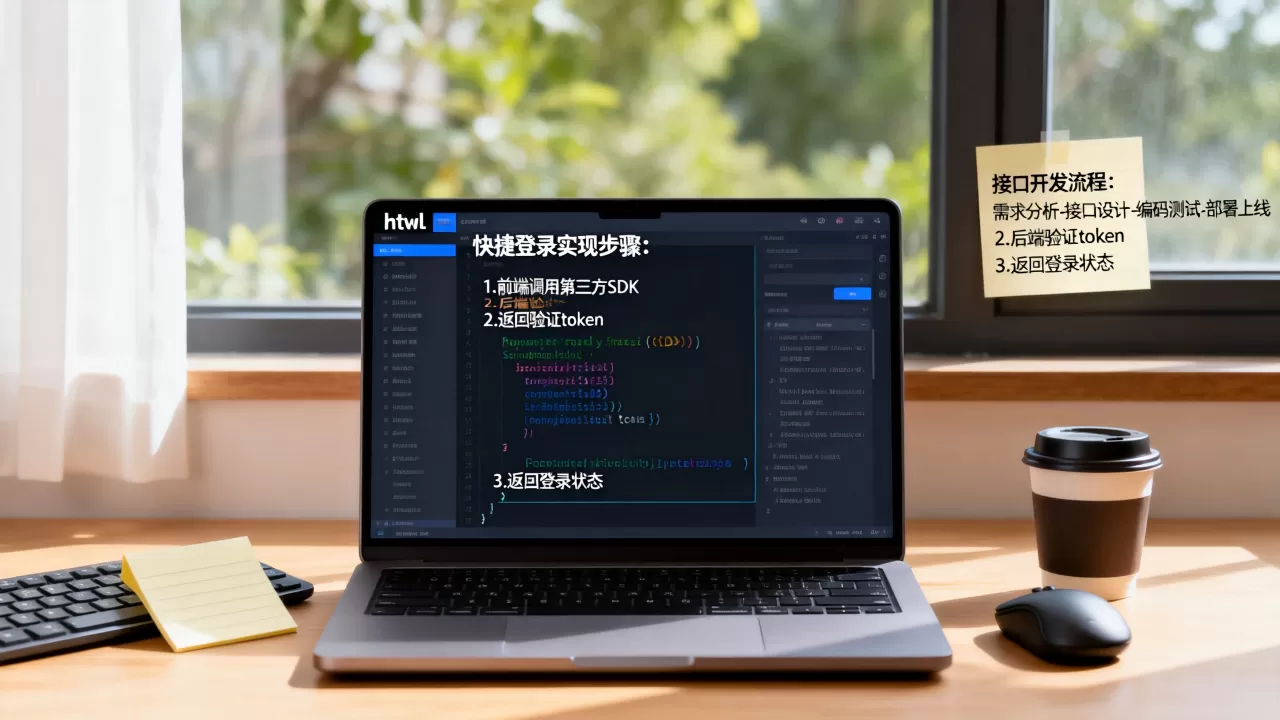 html网站如何实现快捷登录？html登录接口开发流程