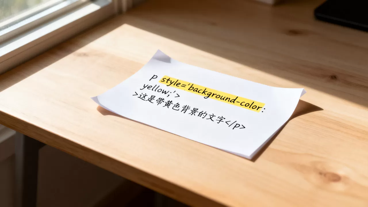 html字体怎么加背景色？html文字背景颜色代码
