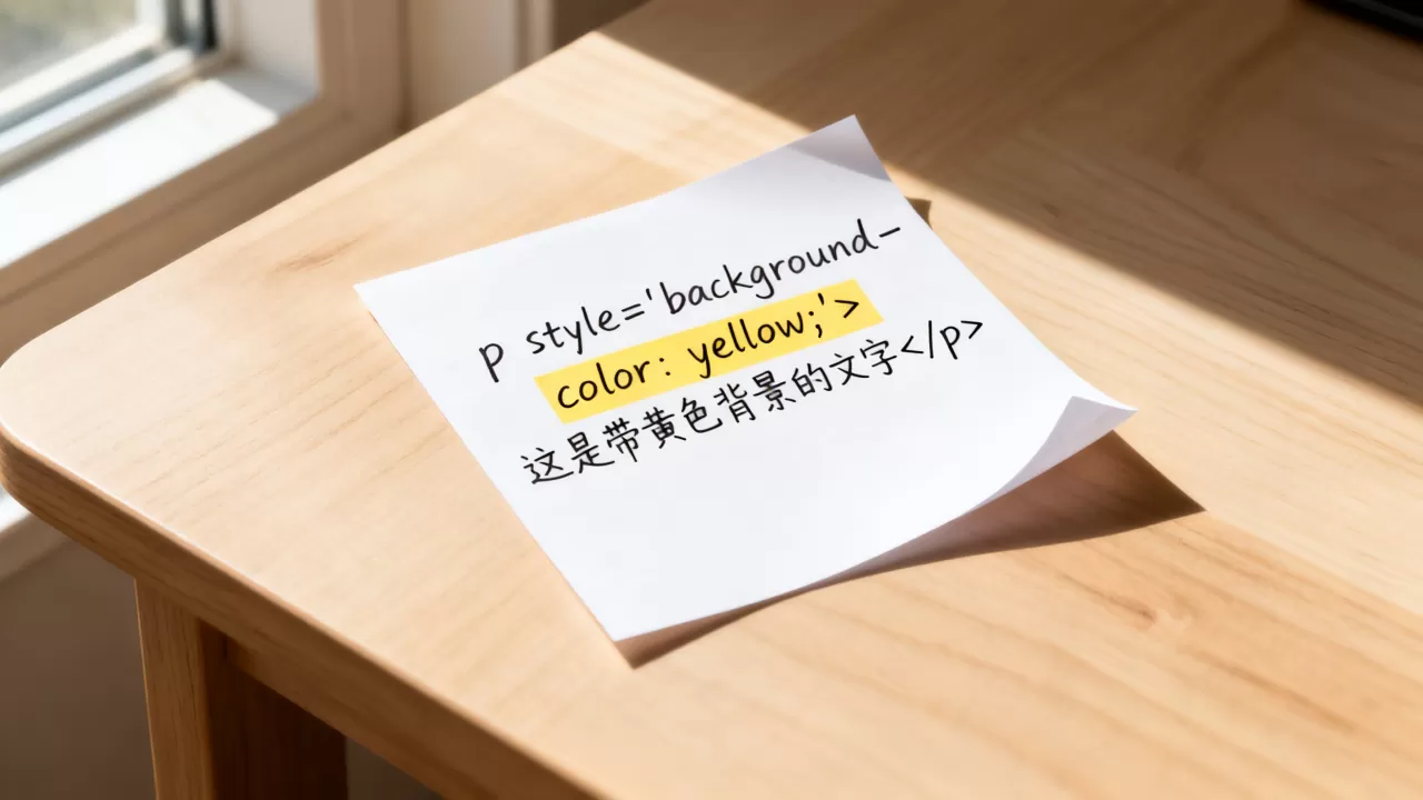 html字体怎么加背景色？html文字背景颜色代码