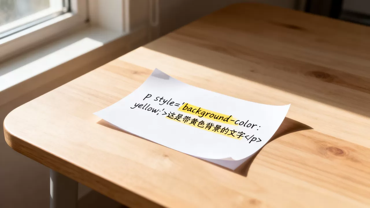 html字体怎么加背景色？html文字背景颜色代码