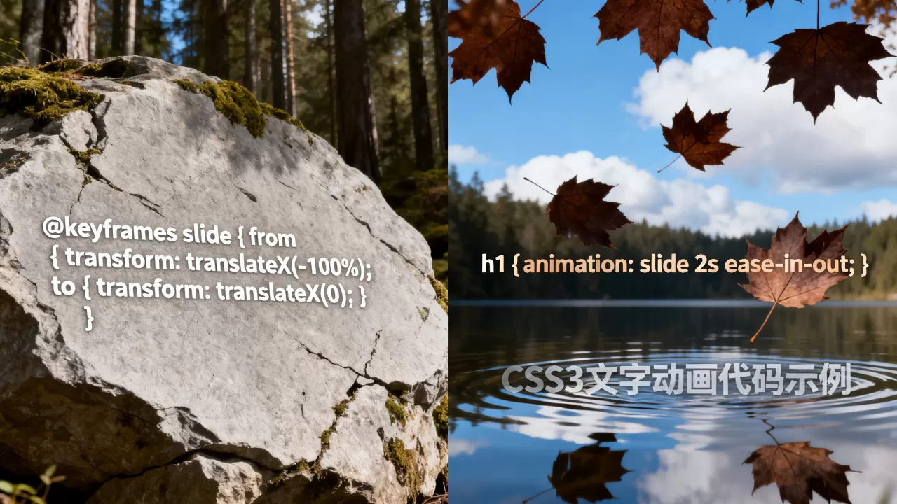 html文字输出特效怎么做？css3文字动画代码