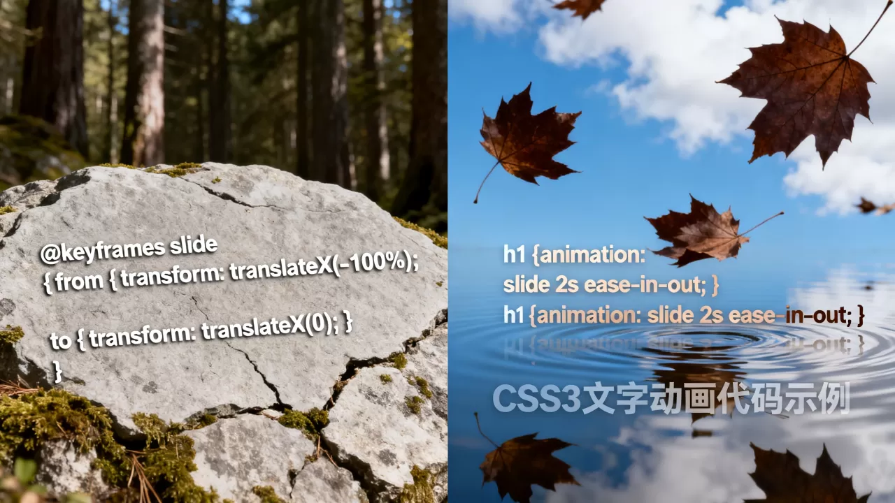 html文字输出特效怎么做？css3文字动画代码
