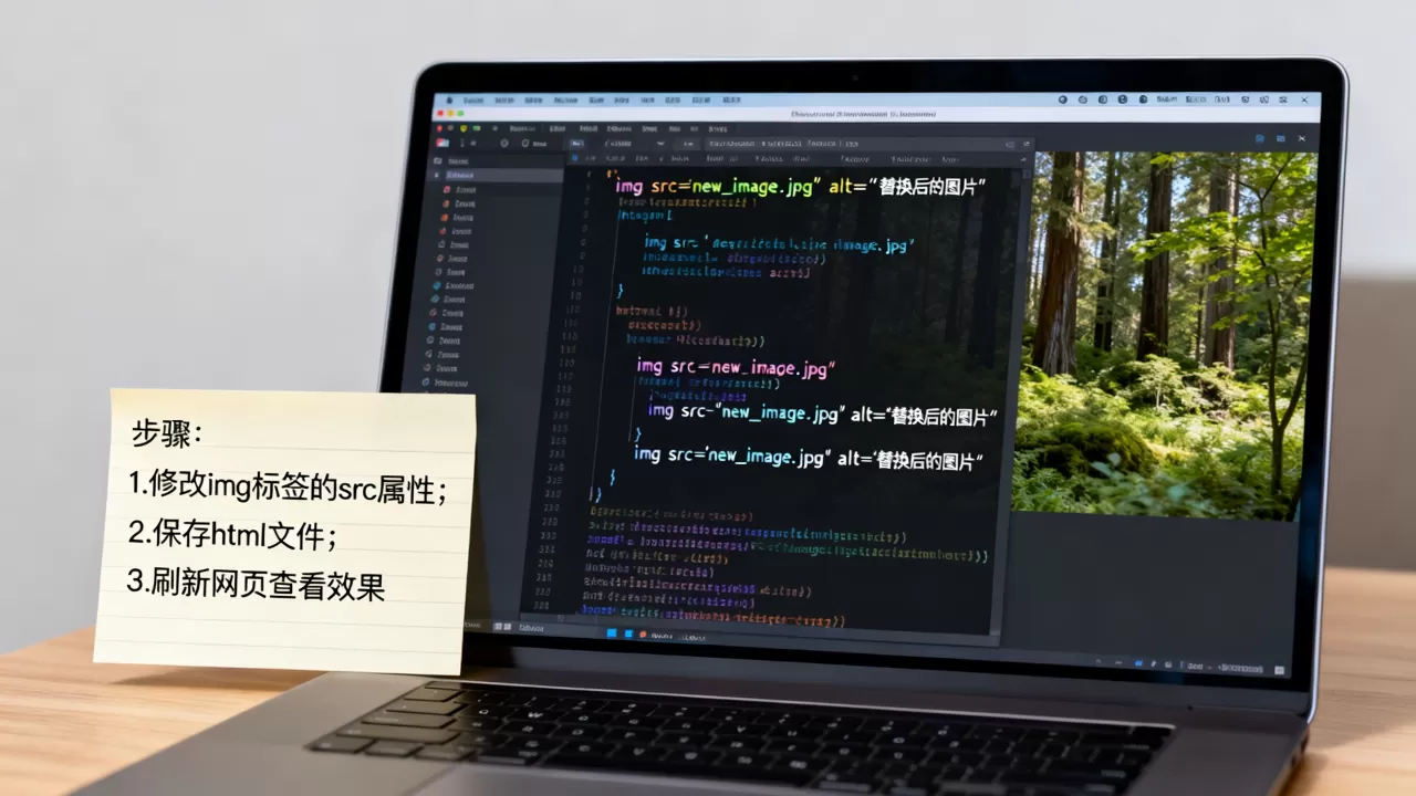 html怎么换图片？html替换图片代码怎么写