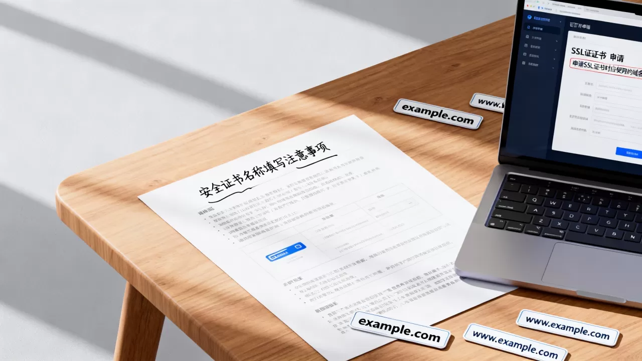 安全证书名称填什么？申请SSL证书时应该使用哪个域名
