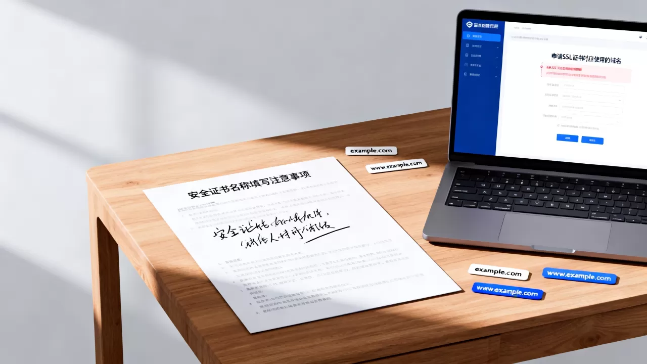 安全证书名称填什么？申请SSL证书时应该使用哪个域名