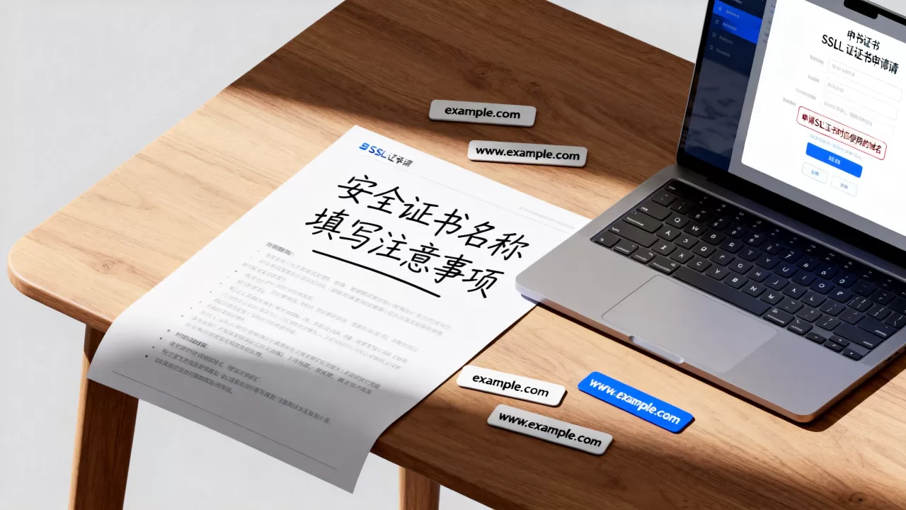 安全证书名称填什么？申请SSL证书时应该使用哪个域名