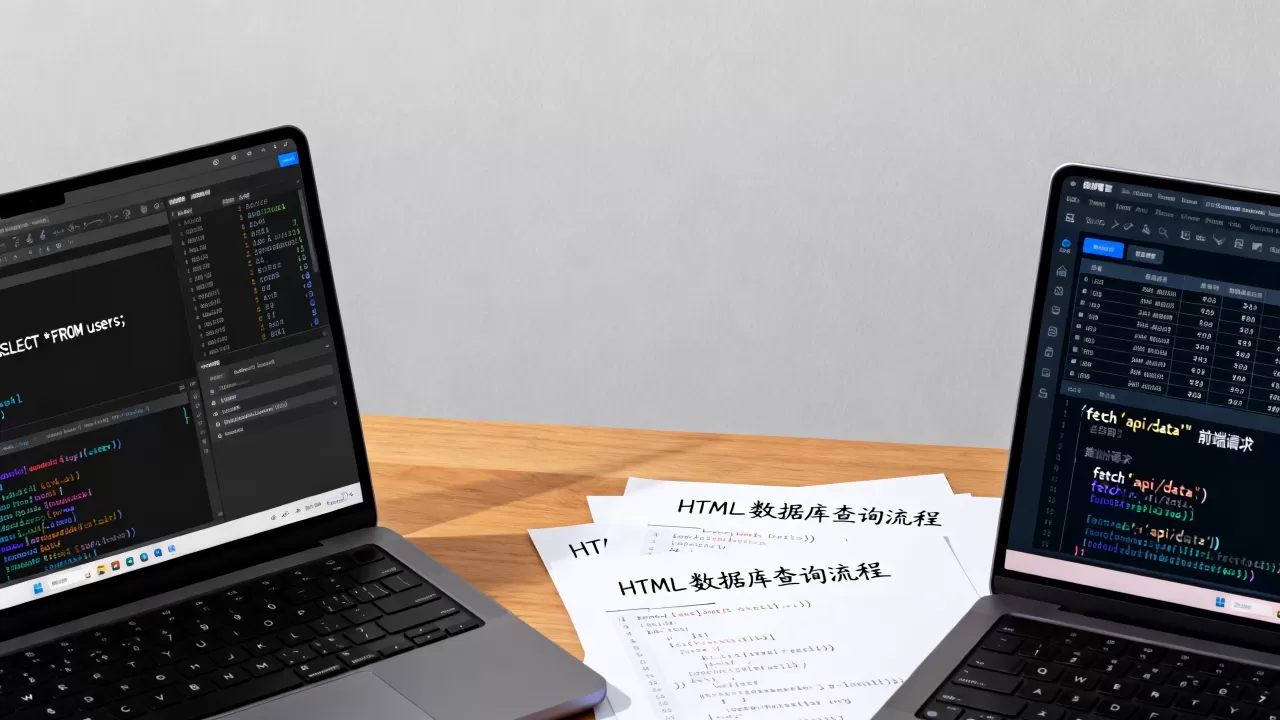 HTML中如何查询数据库？前端页面直接读取后端数据库数据