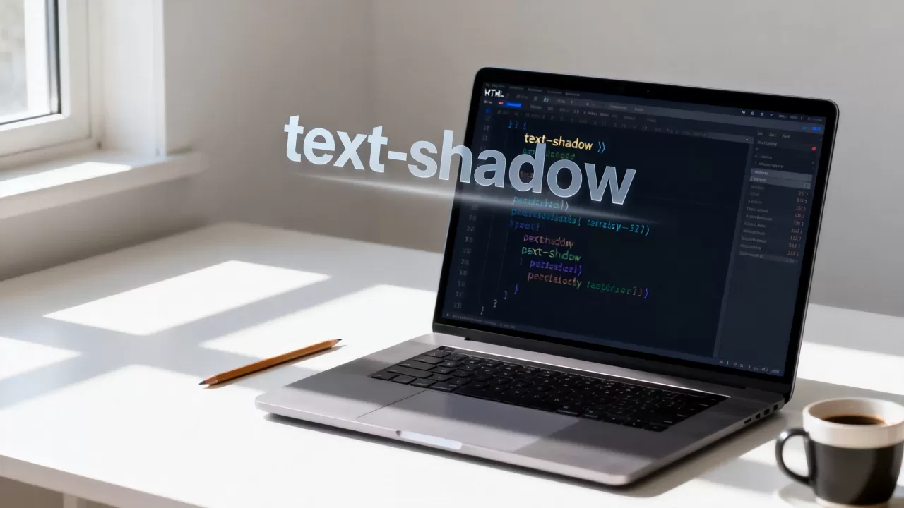 HTML字体如何加投影？css text-shadow文字阴影效果