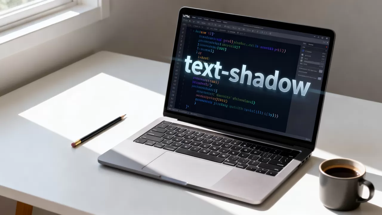 HTML字体如何加投影？css text-shadow文字阴影效果