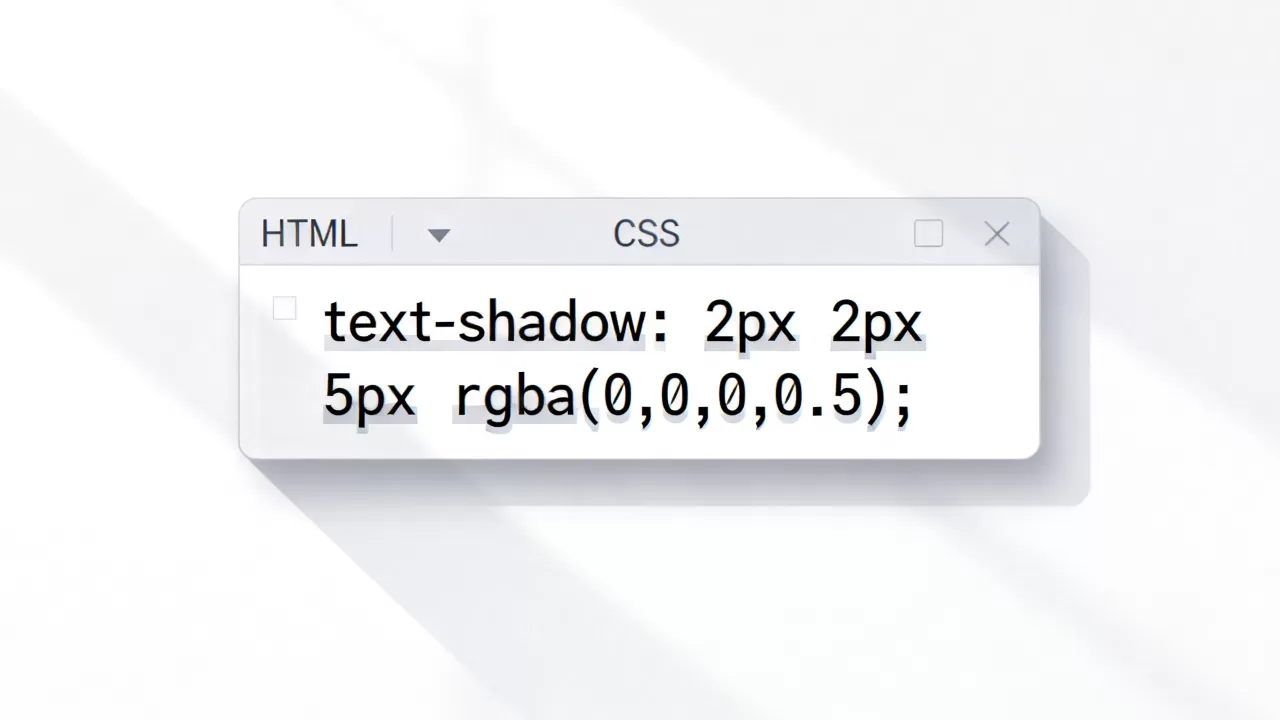 HTML字体加投影怎么做？CSS text-shadow属性详解