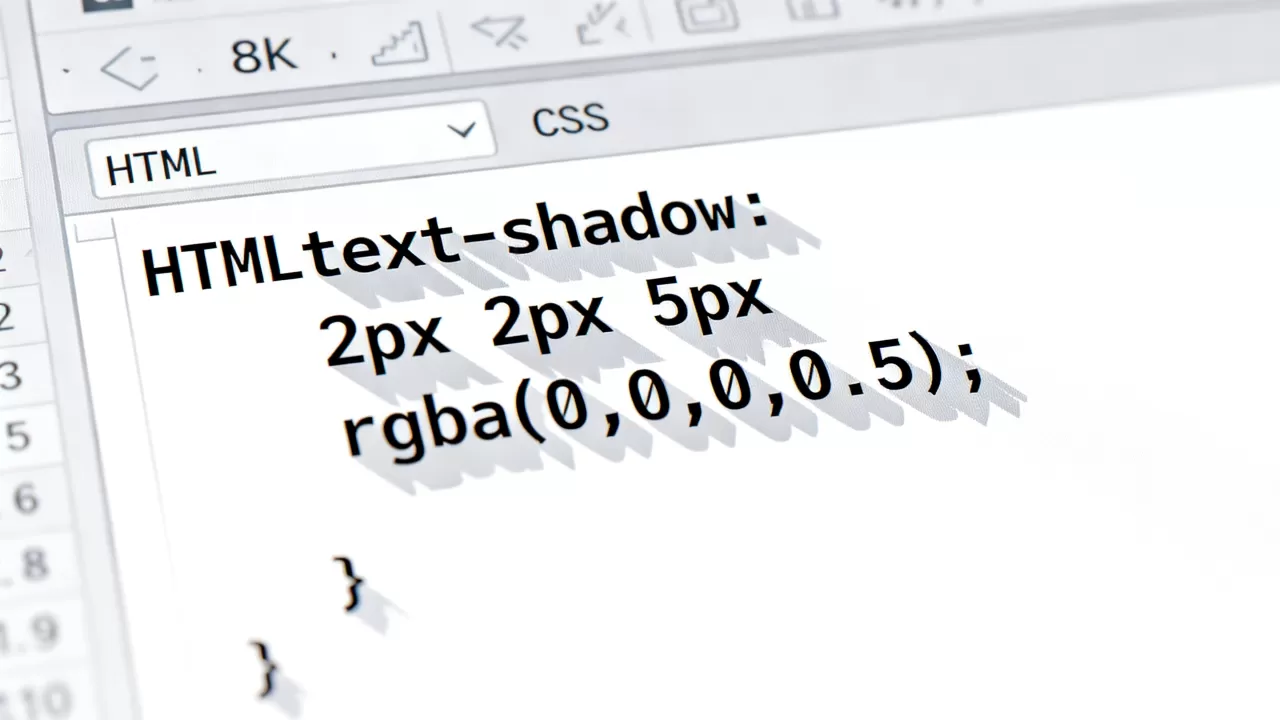 HTML字体加投影怎么做？CSS text-shadow属性详解