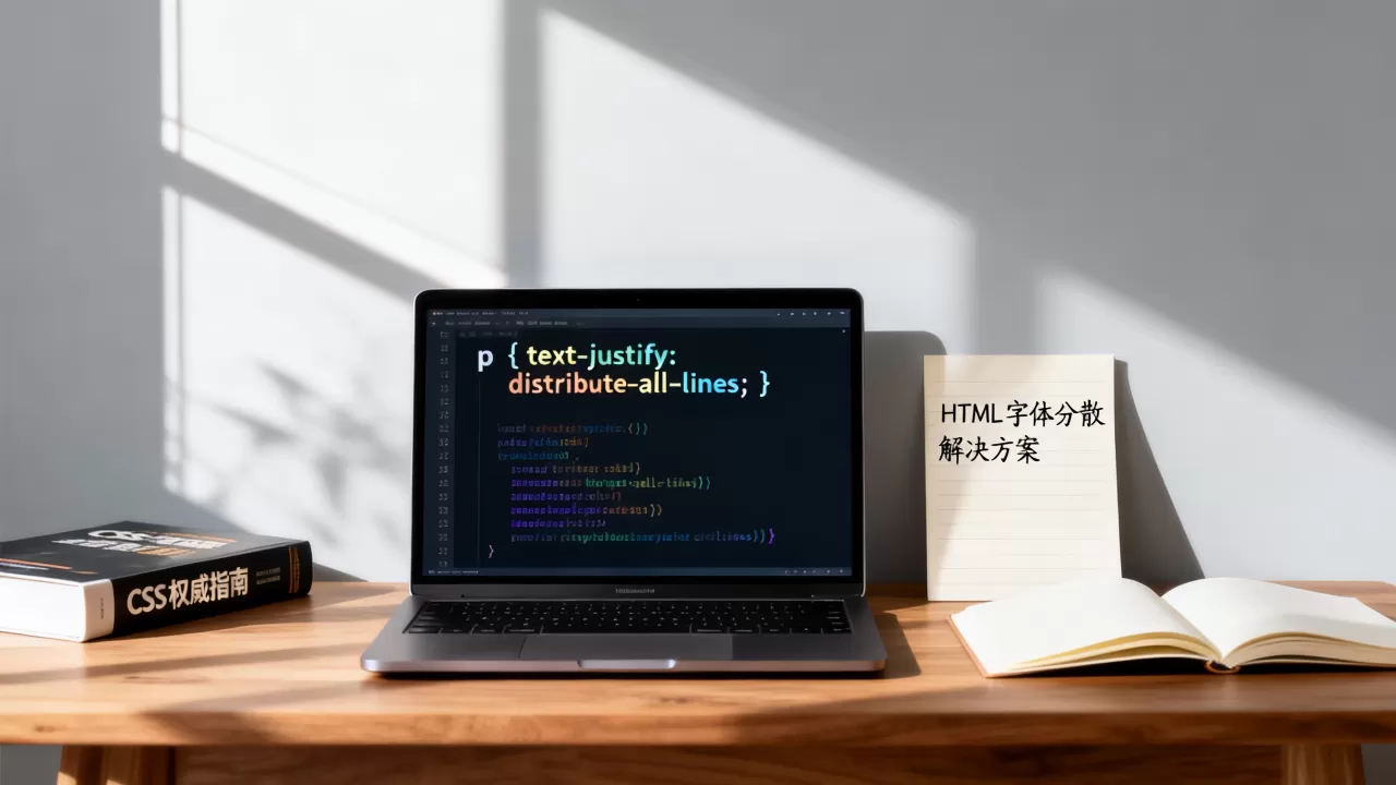 HTML字体分散怎么解决？css text-justify两端对齐