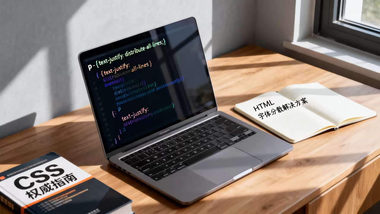 HTML字体分散怎么解决？css text-justify两端对齐