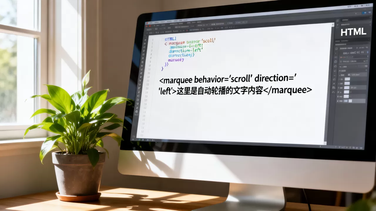 HTML中文字怎么实现自动轮播？前端文字无缝滚动代码