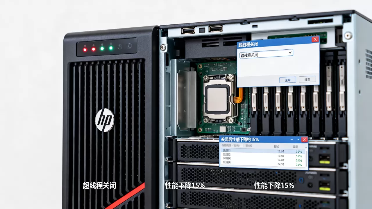 HP服务器如何关闭超线程？关闭超线程后性能会下降多少