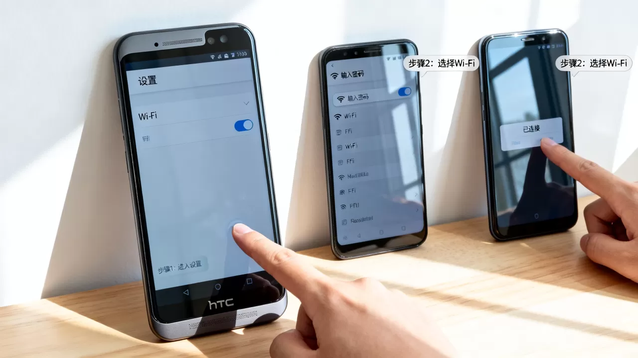 htc手机重置后怎么连接服务器？htc手机恢复出厂设置后怎么连接wifi