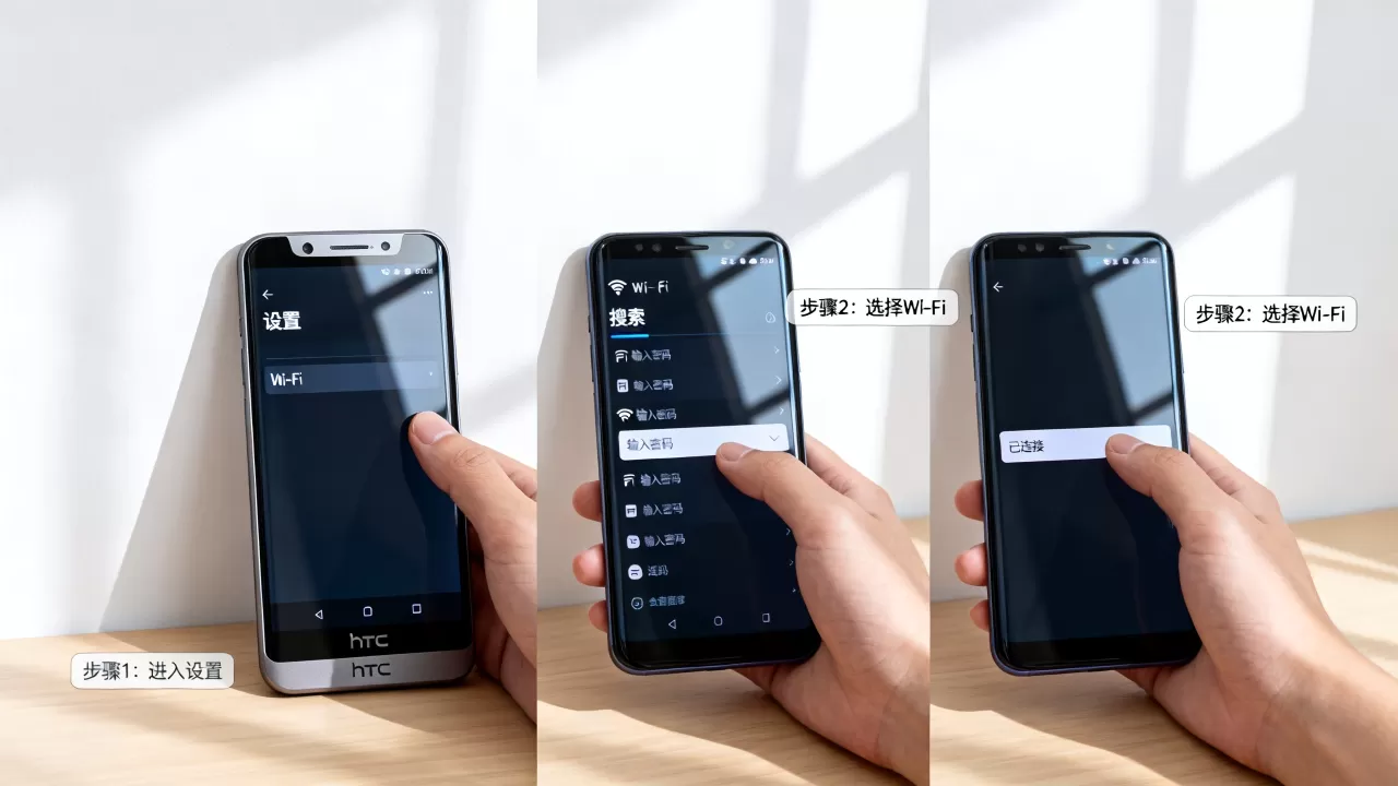htc手机重置后怎么连接服务器？htc手机恢复出厂设置后怎么连接wifi