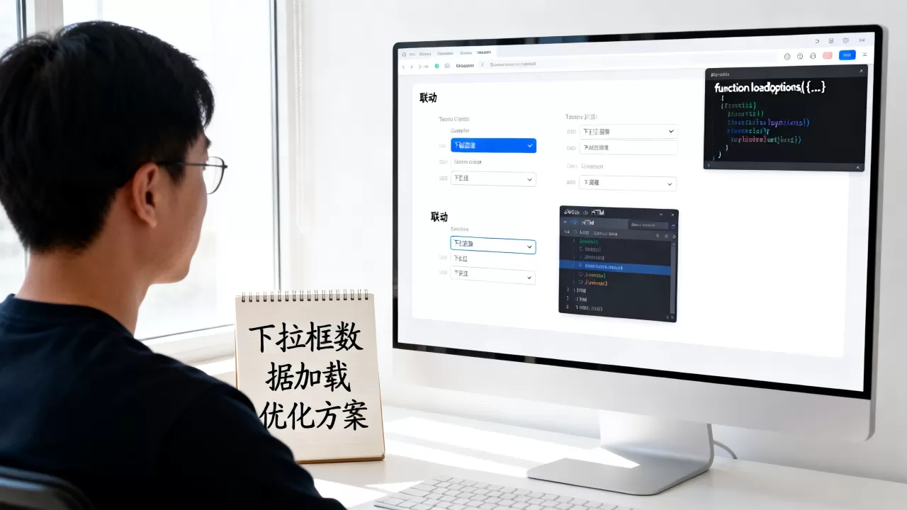 ajax下拉框联动怎么实现？下拉框数据加载慢怎么办