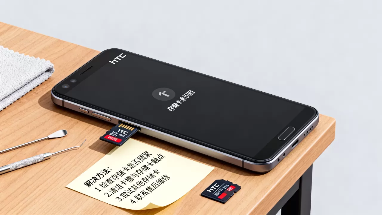 htc手机找不到存储卡怎么办？手机存储卡无法识别解决方法