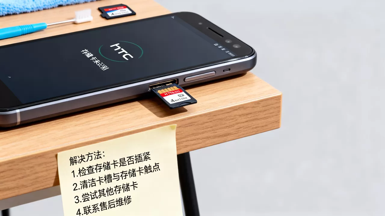 htc手机找不到存储卡怎么办？手机存储卡无法识别解决方法