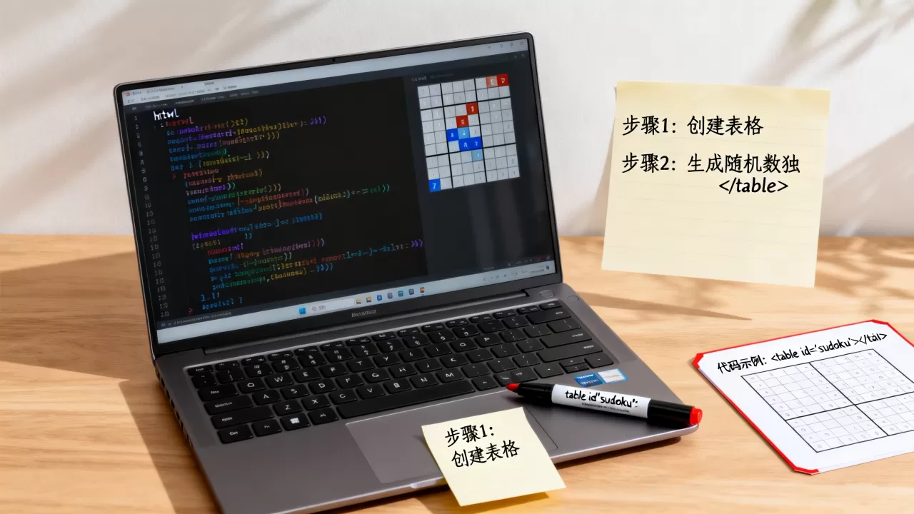 html数独游戏怎么做？html数独游戏代码怎么写
