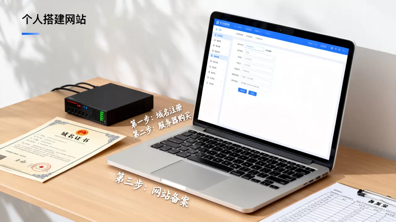 个人合法网站怎么搭建？个人网站备案流程详解