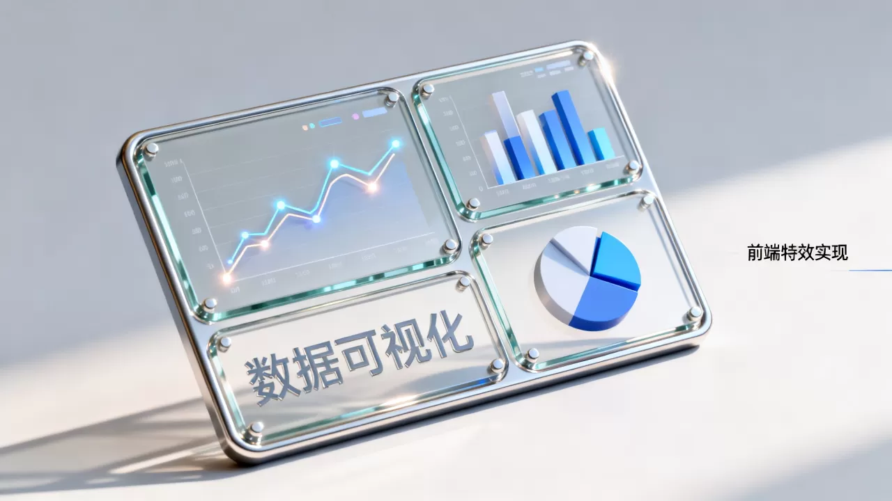 HTML数据如何酷炫展示？前端数据可视化图表特效实现