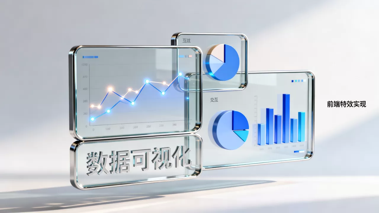 HTML数据如何酷炫展示？前端数据可视化图表特效实现