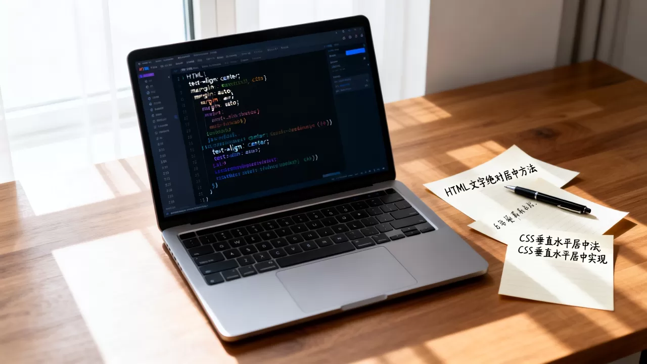 HTML文字如何绝对居中？css垂直水平居中方法