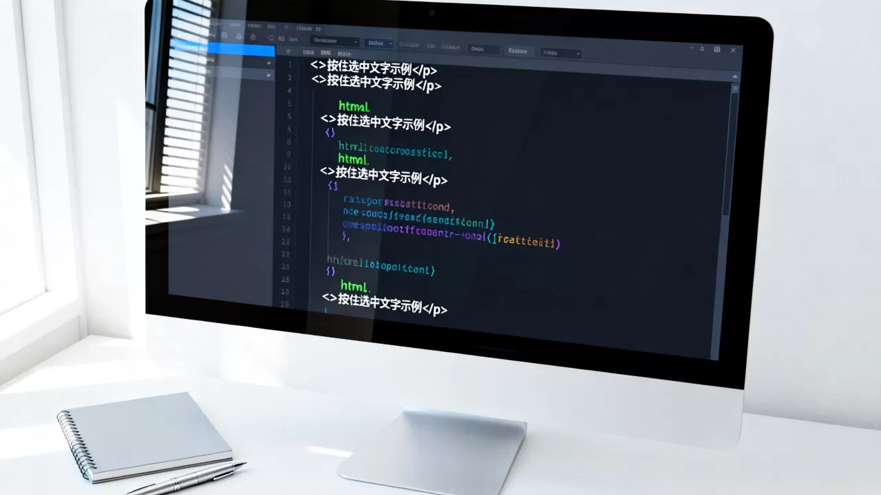 html按住选中文字怎么实现？html如何长按选中文字