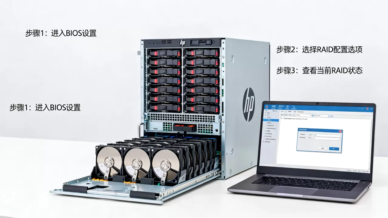 如何查看hp服务器raid设置？hp服务器raid配置教程