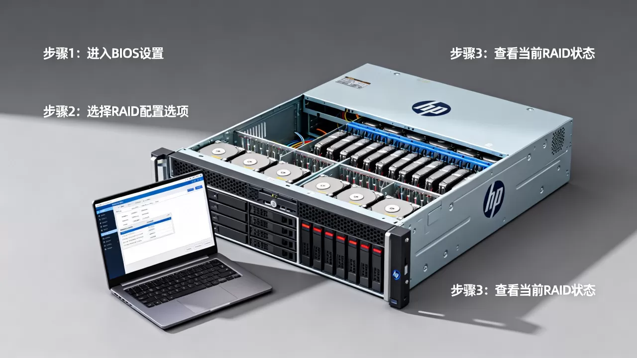 如何查看hp服务器raid设置？hp服务器raid配置教程