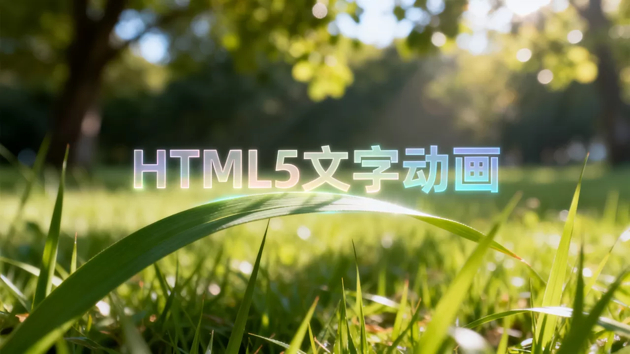 html5特效文字怎么做？html5文字动画特效代码