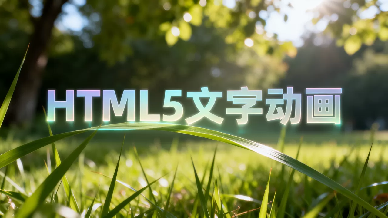 html5特效文字怎么做？html5文字动画特效代码