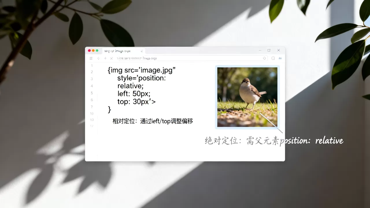 html中怎么把图片移动?html图片定位偏移方法 html中怎么把图片移动?html图片定位偏移方法