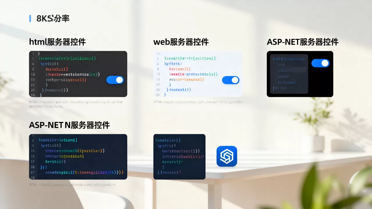 html服务器控件和web服务器控件有什么区别？ASP.NET服务器控件有哪些