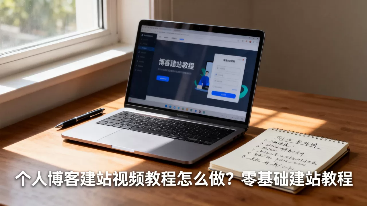 个人博客建站视频教程怎么做？零基础建站教程